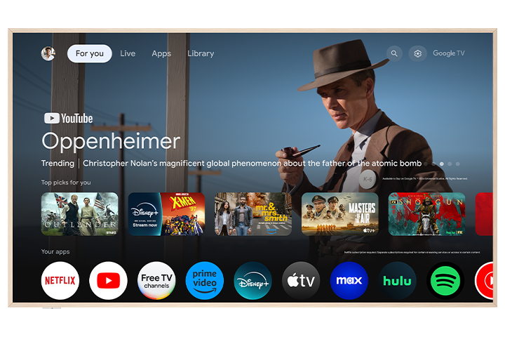 TCL 75" Class NXTVISION 4K QLED Smart TV with Google TV and Flush Wall Mount – 75A300W - Image 2