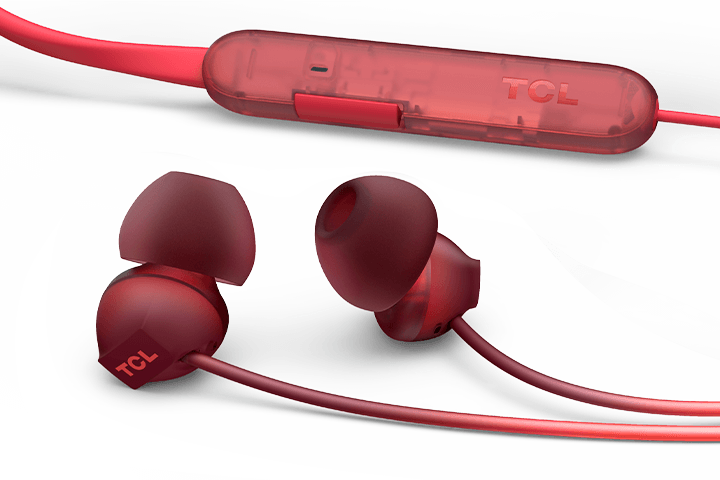 TCL Sunset Orange Wireless In-ear Bluetooth Headphones with Mic - SOCL300BTOR - Image 3