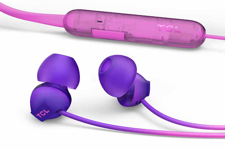 TCL Sunrise Purple Wireless In-ear Bluetooth Headphones with Mic - SOCL300BTPP - Image 3