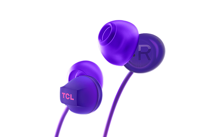 TCL Sunrise Purple Wireless In-ear Bluetooth Headphones with Mic - SOCL300BTPP - Image 2