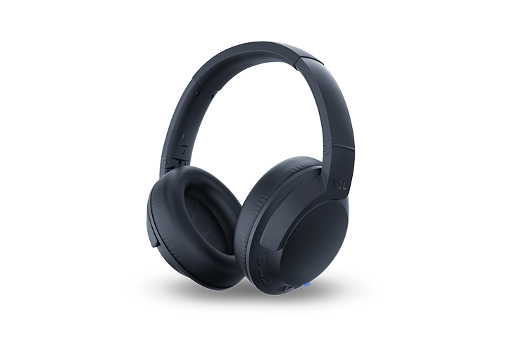 TCL Midnight Blue On-Ear Sound Isolating Hi-Res Wireless Headphones with Built-in Mic - ELIT400BTBL - Image 2
