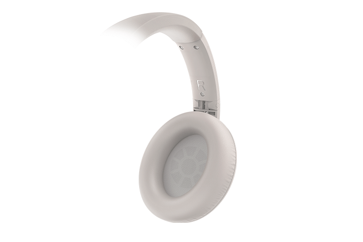 TCL Cement Gray On-Ear Sound Isolating Hi-Res Wireless Headphones with Built-in Mic - ELIT400BTWT - Image 3