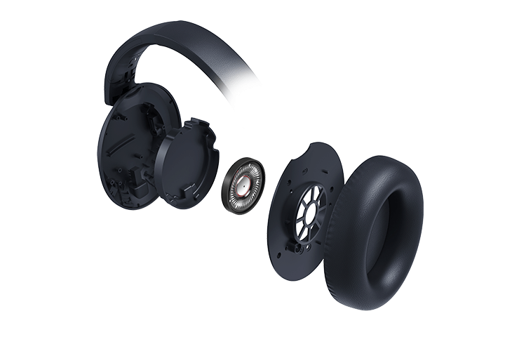TCL Midnight Blue On-Ear Noise Cancelling Hi-Res Wireless Headphones with Built-in Mic - ELIT400NCBL - Image 3