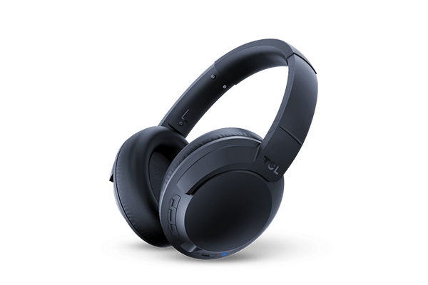 TCL Midnight Blue On-Ear Sound Isolating Hi-Res Wireless Headphones with Built-in Mic - ELIT400BTBL