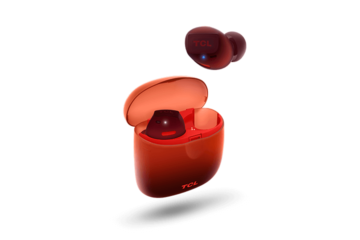 TCL Sunset Orange True Wireless In-ear Bluetooth Headphones - SOCL500TWS - Image 2