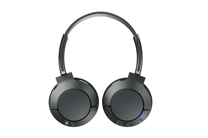 TCL Shadow Black Wireless On-ear Noise Cancelling Headphones with Mic - MTRO200NCBK - Image 2
