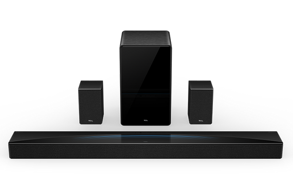 TCL Q85H Q Class 7.1.4 Channel Sound Bar with Dolby Atmos, Wireless Subwoofer, and Wireless Surround Speakers