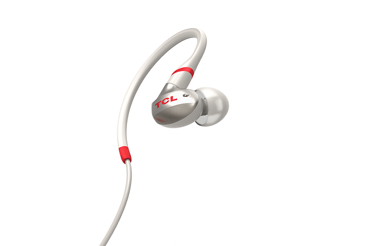TCL Crimson White Wireless In-ear Bluetooth Headphones with Mic - ACTV100BTWT - Image 2