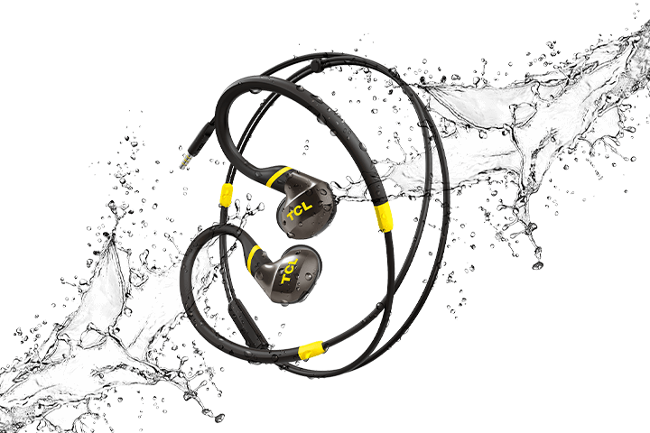 TCL Monza Black In-ear Headphones with Mic - ACTV100BK - Image 4