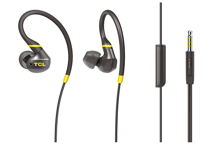 TCL Monza Black In-ear Headphones with Mic - ACTV100BK - Image 2