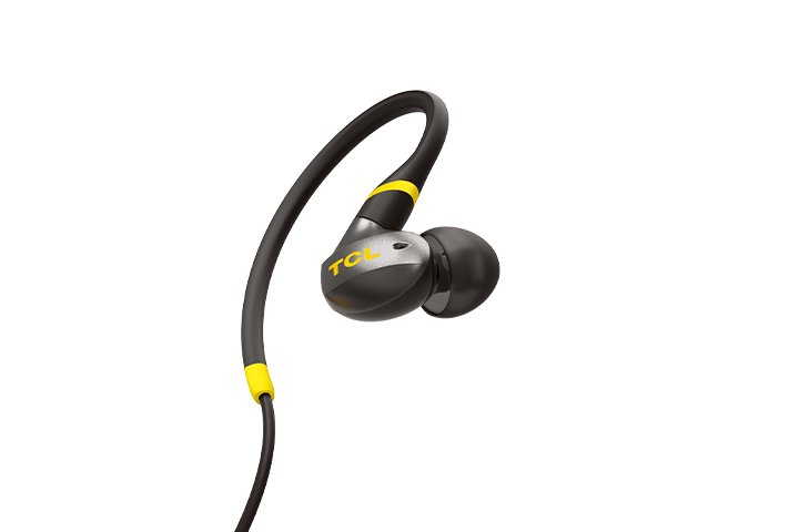 TCL Monza Black In-ear Headphones with Mic - ACTV100BK - Image 3