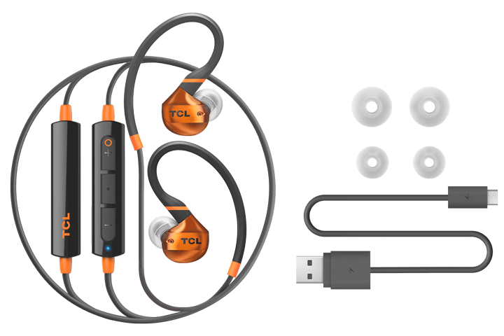 TCL Black Wireless In-ear Bluetooth Headphones with Mic - ACTV200BTBK - Image 5