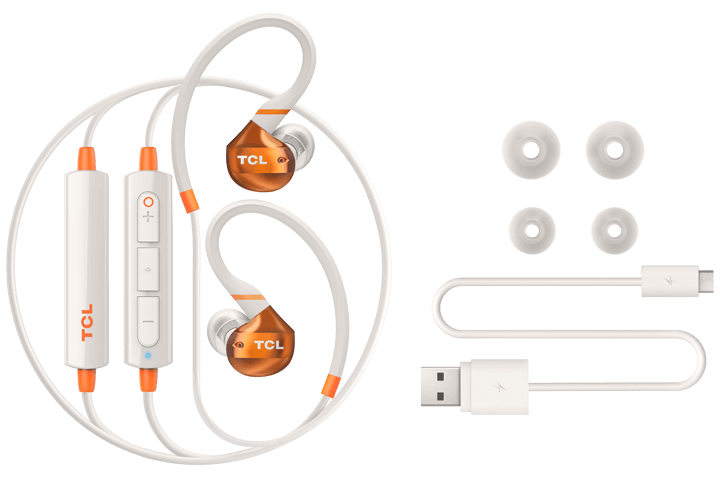 TCL White Wireless In-ear Bluetooth Headphones with Mic - ACTV200BTWT - Image 5