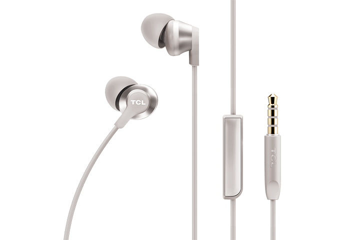 TCL Cement Gray In-ear Headphones with Mic - ELIT100WT - Image 2