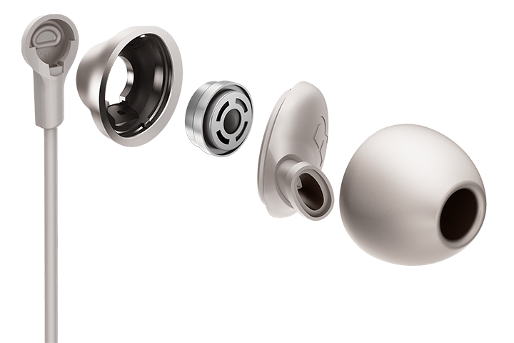 TCL Cement Gray In-ear Headphones with Mic - ELIT100WT - Image 3