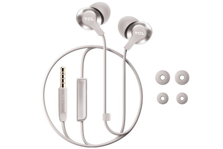 TCL Cement Gray In-ear Headphones with Mic - ELIT200WT - Image 2