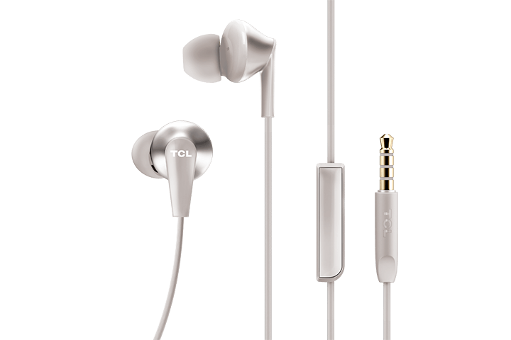 TCL Cement Gray In-ear Headphones with Mic - ELIT300WT - Image 2