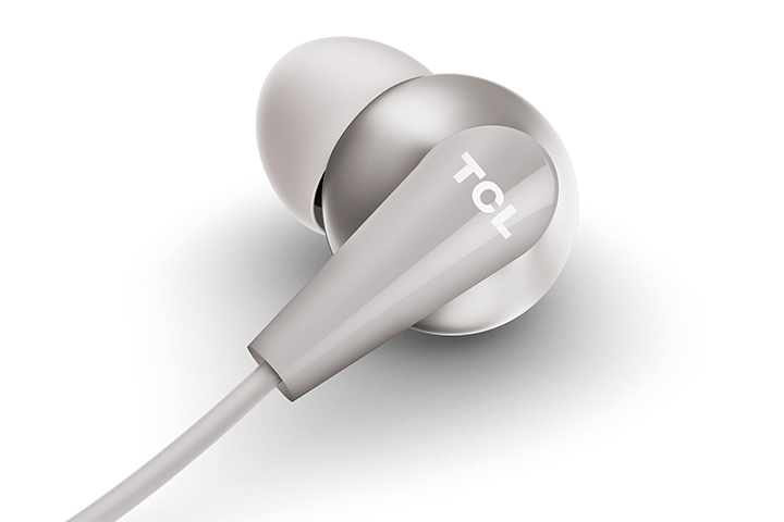 TCL Cement Gray In-ear Headphones with Mic - ELIT300WT - Image 3
