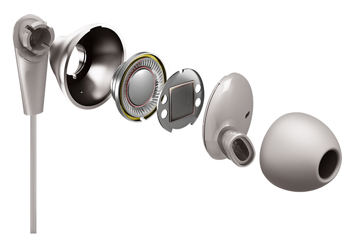 TCL Cement Gray In-ear Headphones with Mic - ELIT300WT - Image 4