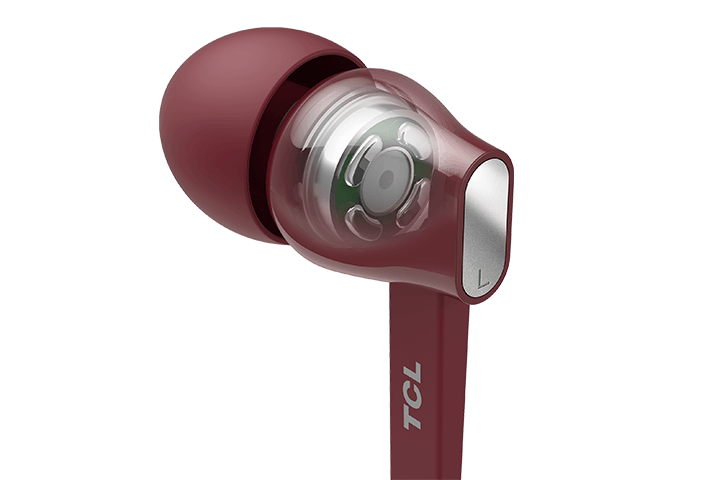TCL Burgundy Crush Wireless In-ear Bluetooth Headphones with Mic - MTRO100BTRD - Image 3