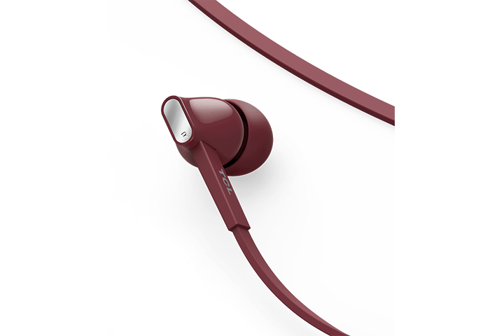 TCL Burgundy Crush In-ear Headphones with Mic - MTRO100RD - Image 5