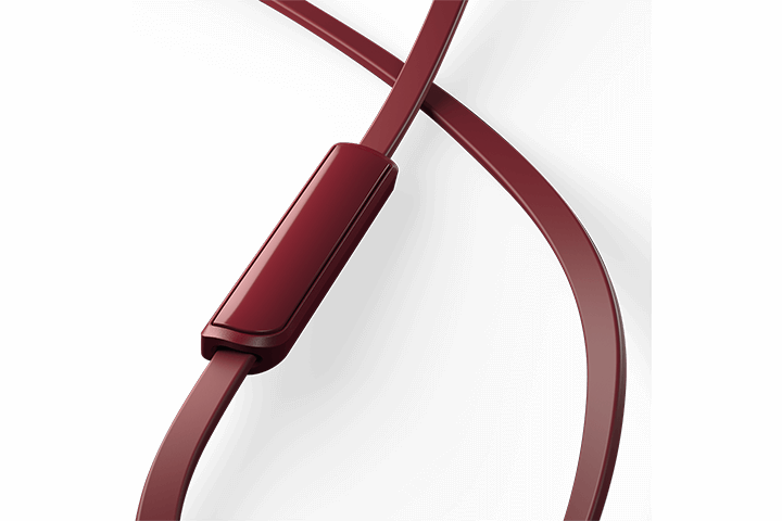 TCL Burgundy Crush In-ear Headphones with Mic - MTRO100RD - Image 4