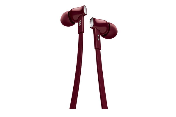 TCL Burgundy Crush In-ear Headphones with Mic - MTRO100RD