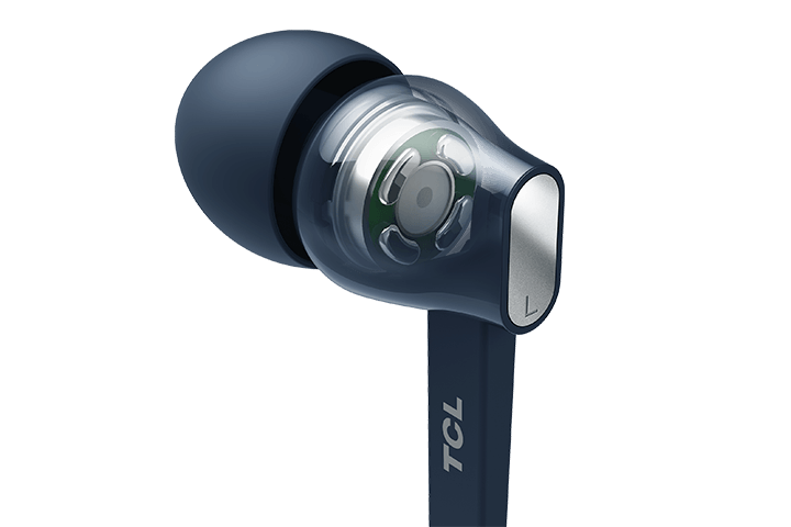 TCL Slate Blue In-ear Headphones with Mic - MTRO100BL - Image 3