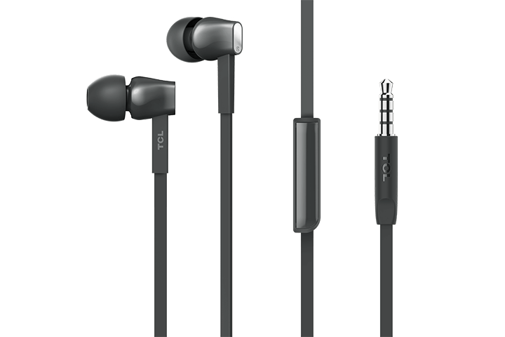TCL Shadow Black In-ear Headphones with Mic - MTRO100BK - Image 2