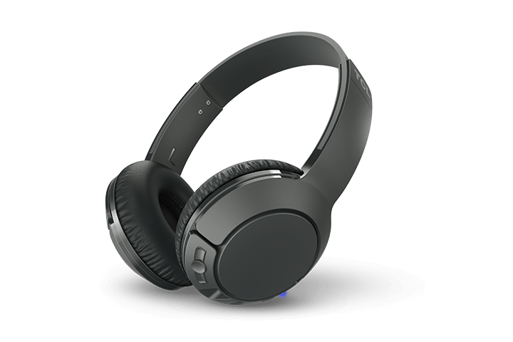 TCL Shadow Black Wireless On-ear Bluetooth Headphones with Mic - MTRO200BTBK - Image 2