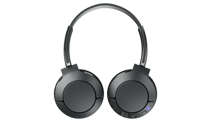 TCL Shadow Black Wireless On-ear Bluetooth Headphones with Mic - MTRO200BTBK - Image 3