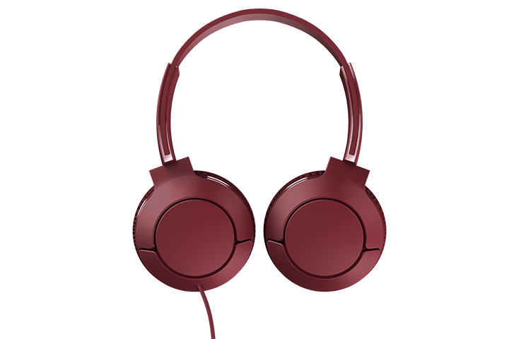TCL Burgundy Crush On-ear Headphones with Mic - MTRO200RD - Image 3