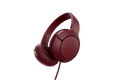 TCL Burgundy Crush On-ear Headphones with Mic - MTRO200RD