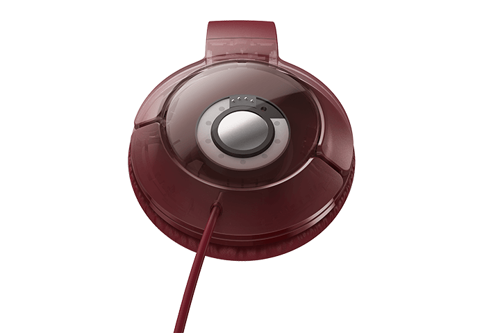 TCL Burgundy Crush On-ear Headphones with Mic - MTRO200RD - Image 4