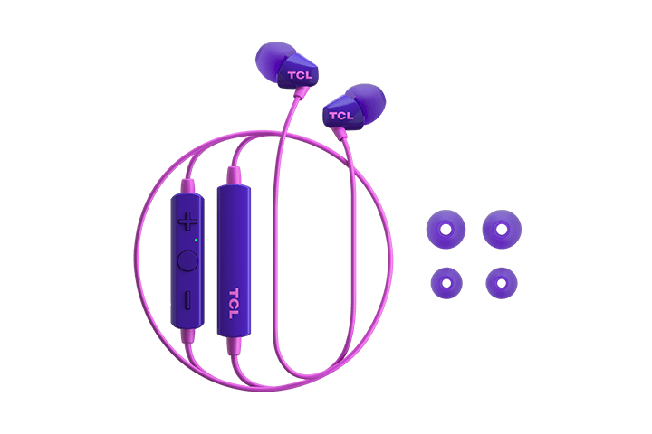 TCL Sunrise Purple Wireless In-ear Bluetooth Headphones with Mic - SOCL100BTPP - Image 4
