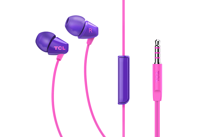 TCL Sunrise Purple In-ear Headphones with Mic - SOCL100PP - Image 3