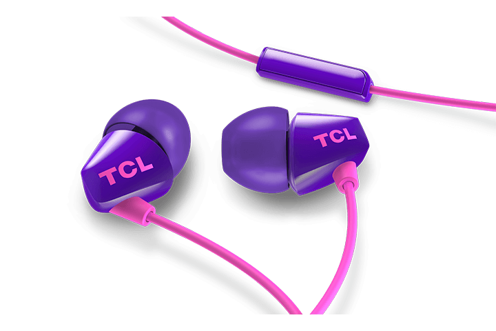 TCL Sunrise Purple In-ear Headphones with Mic - SOCL100PP - Image 2