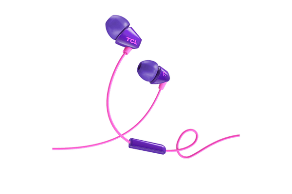 TCL Sunrise Purple In-ear Headphones with Mic - SOCL100PP