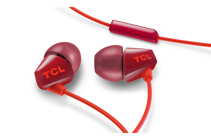 TCL Sunset Orange In-ear Headphones with Mic - SOCL100OR - Image 2