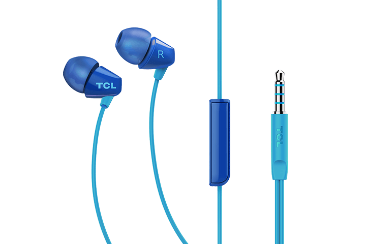 TCL Ocean Blue In-ear Headphones with Mic - SOCL100BL - Image 3
