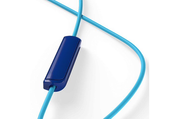 TCL Ocean Blue In-ear Headphones with Mic - SOCL100BL - Image 4