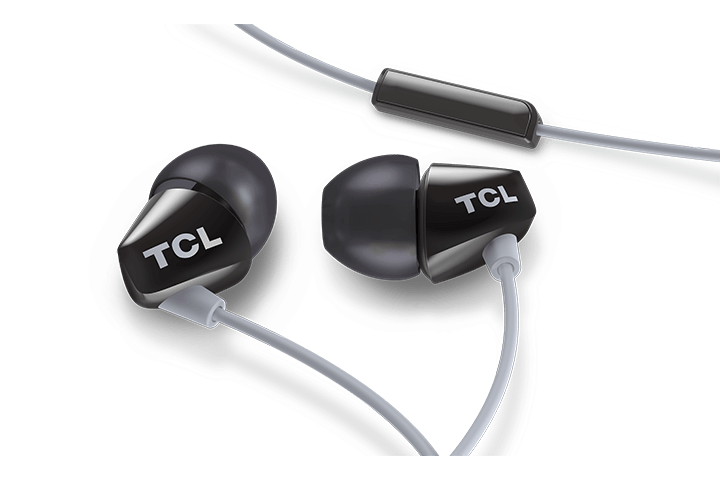 TCL Phantom Black In-ear Headphones with Mic - SOCL100BK - Image 2
