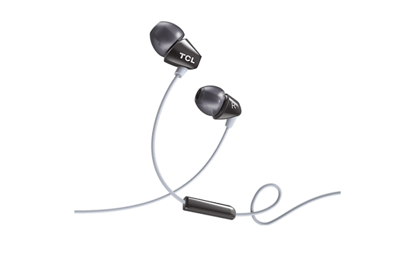 TCL Phantom Black In-ear Headphones with Mic - SOCL100BK