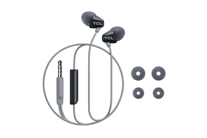 TCL Phantom Black In-ear Headphones with Mic - SOCL100BK - Image 5