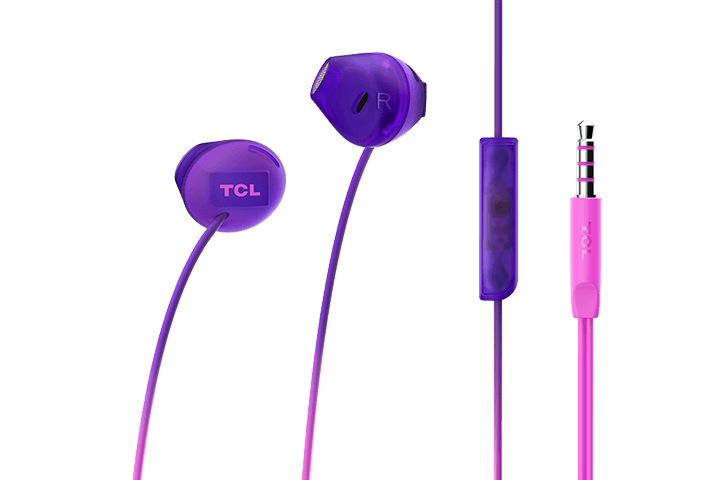 TCL Sunrise Purple In-ear Headphones with Mic - SOCL200PP - Image 4