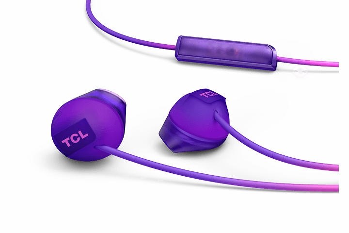 TCL Sunrise Purple In-ear Headphones with Mic - SOCL200PP - Image 5