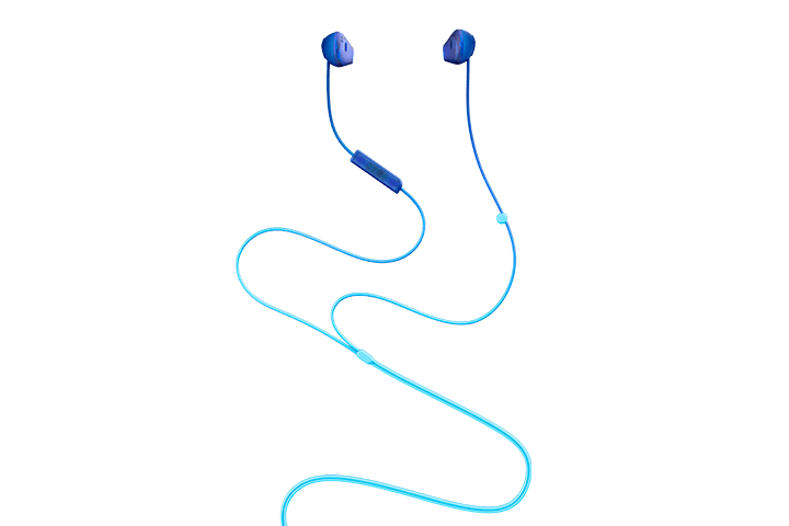 TCL Ocean Blue In-ear Headphones with Mic - SOCL200BL - Image 2