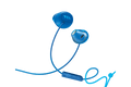 TCL Ocean Blue In-ear Headphones with Mic - SOCL200BL