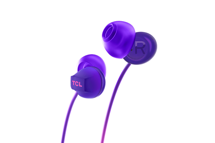 TCL Sunrise Purple In-ear Headphones with Mic - SOCL300PP - Image 3