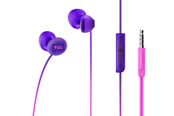 TCL Sunrise Purple In-ear Headphones with Mic - SOCL300PP - Image 4